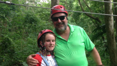 Ziplining in Fiji