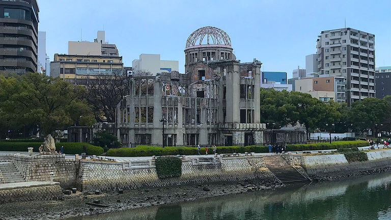 The A-Bomb Dome near Hiroshima Peace Memorial Park