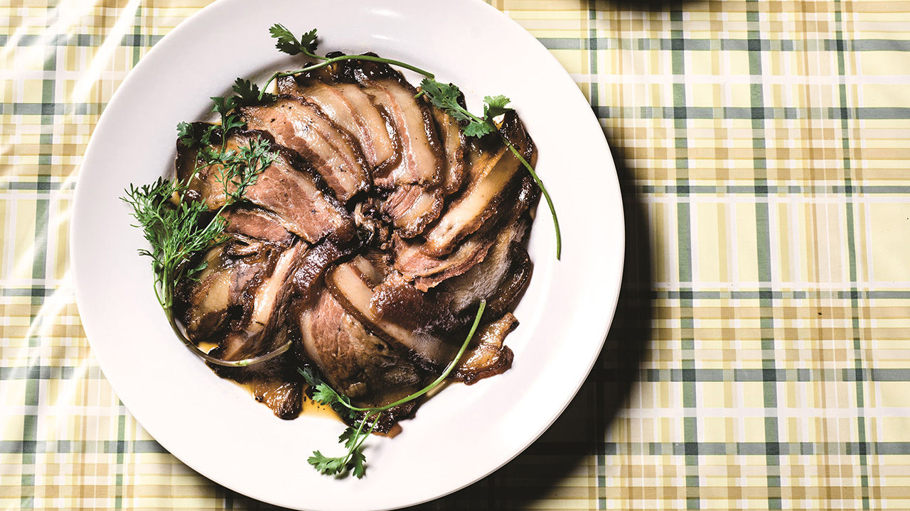 Muu phan pii is also known as “thousand-year pork.”