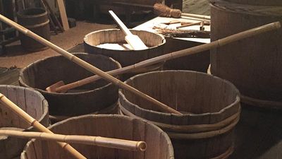 The museum allows guests to learn about the traditional sake brewing process. // © 2017 Tanja M. Laden