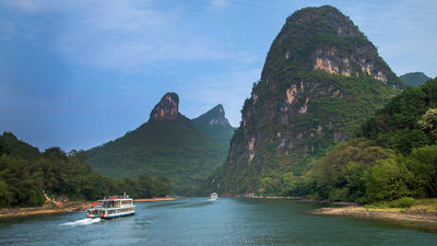 A cruise along the Li River is a popular choice for visitors.