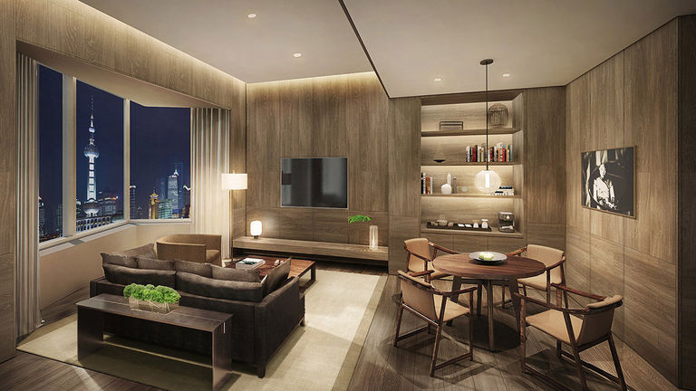 Luxury clients can stay at the 147-room Shanghai Edition.