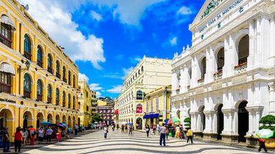 Senado Square is one of four large public squares in Macao.