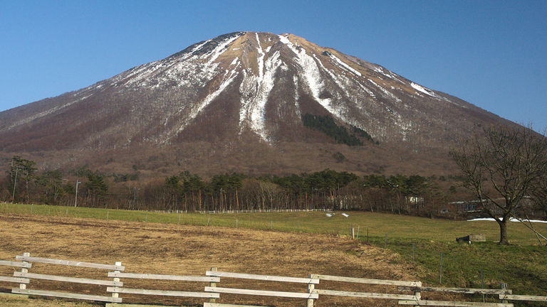 Mount Daisen is the highest volcanic mountain in the region.