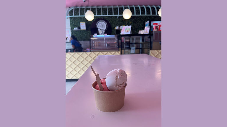Tahiti Food Tours' Papeete Food & City walking tour ends with a stop for gelato.
