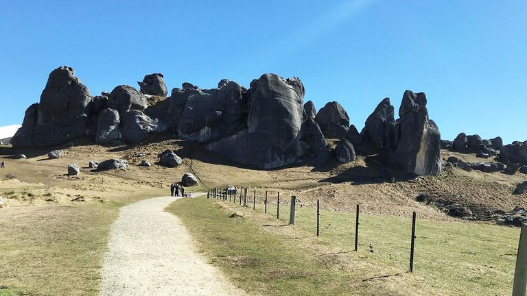 Castle Hill is named for boulders that resemble a medieval castle.
