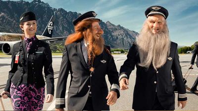Air New Zealand’s Hobbit-themed planes are part of a marketing push to get more U.S. visitors to choose New Zealand for their next vacation. // © 2013 Air New Zealand F