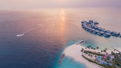 Guests at the Lux North Male Atoll Resort & Villas can easily stay within their own travel bubble thanks to the private bungalow accommodations.