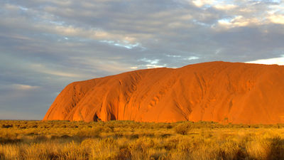 Diners are privy to a beautiful view of Uluru, or Ayers Rock. // © 2014 Michael Nelson/Parks Australia