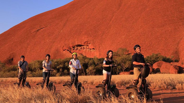 A Segway tour of Uluru is ideal for those who don’t love to