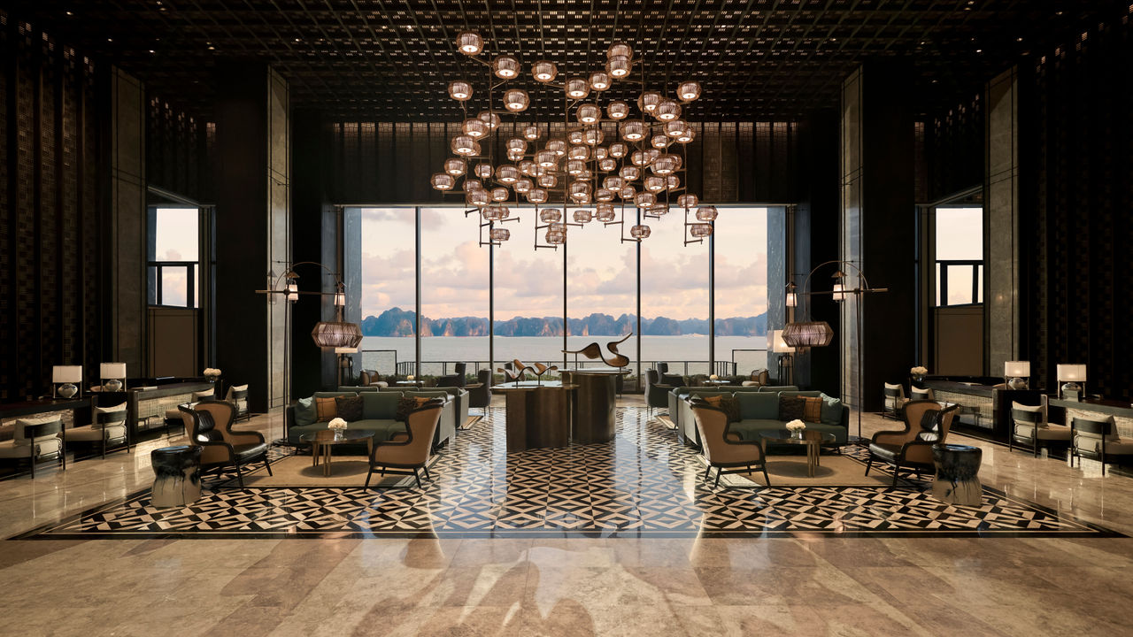 InterContinental Halong Bay Resort offers front-row views of the UNESCO World Heritage Site.