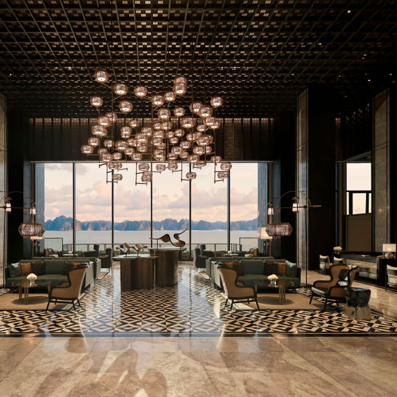 InterContinental Halong Bay Resort offers front-row views of the UNESCO World Heritage Site.