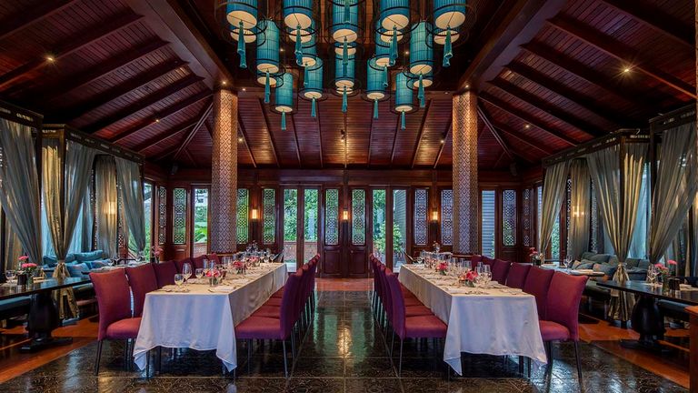 The Dining Room has a Thai menu.