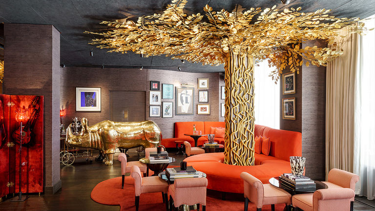 The Vagabond Club’s lobby was designed by French interior designer Jacques Garcia.