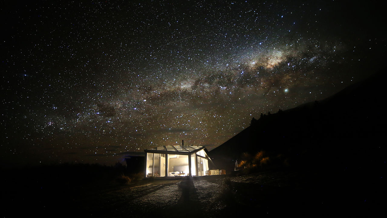 Light pollution is nowhere to be found at SkyScape in New Zealand.