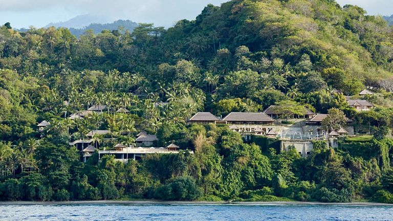 Amankila faces eastern Bali’s Lombok Strait.