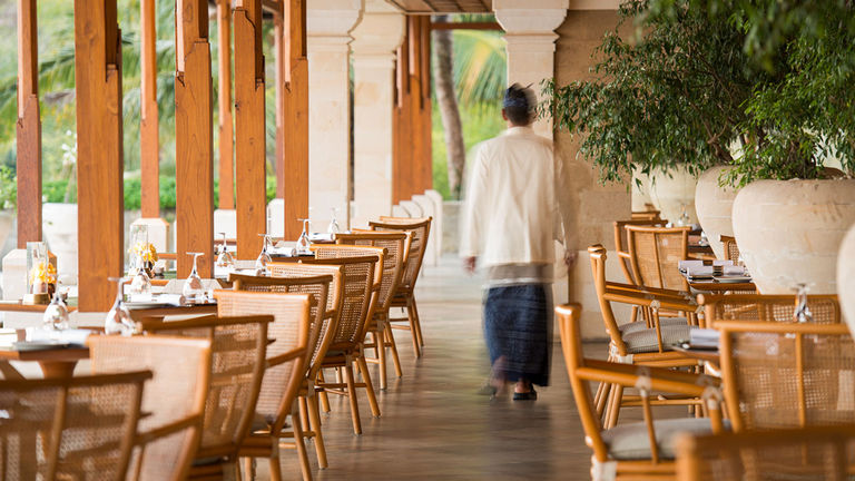 Clients can dine alfresco style at The Restaurant.