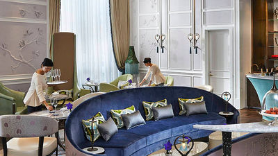 Jade Lounge at Mandarin Oriental Taipei is a perfect spot for afternoon tea. // © 2017 Mandarin Oriental Taipei