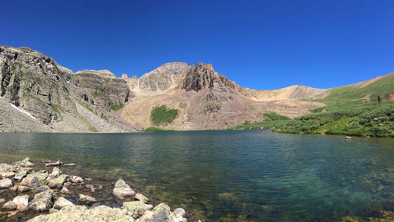 Enjoy quietude on the banks of Cathedral Lake.