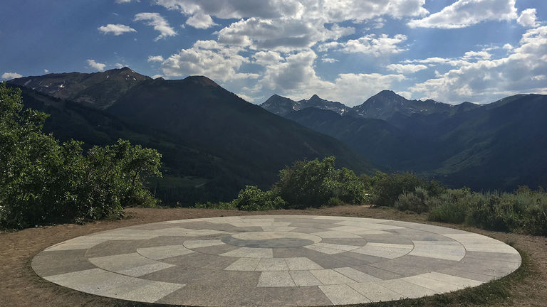 Spiral Point’s marble slab with a yin-yang symbol honors Stark King, a Snowmass local who came up with the idea for the project but died of pancreatic cancer before he was able to work on it.