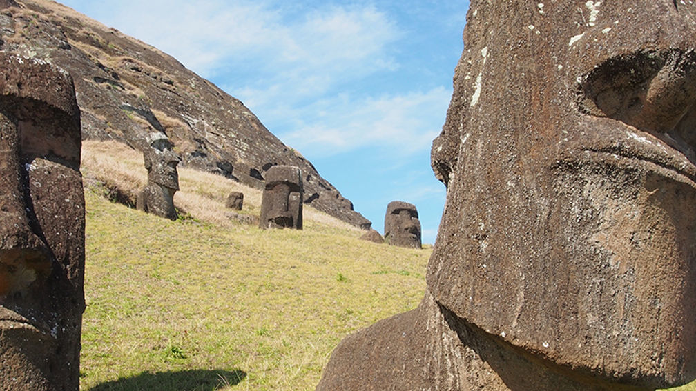 Easter Island’s moai were carved between 1400 and 1650 A.D. // © 2015 iStock 3