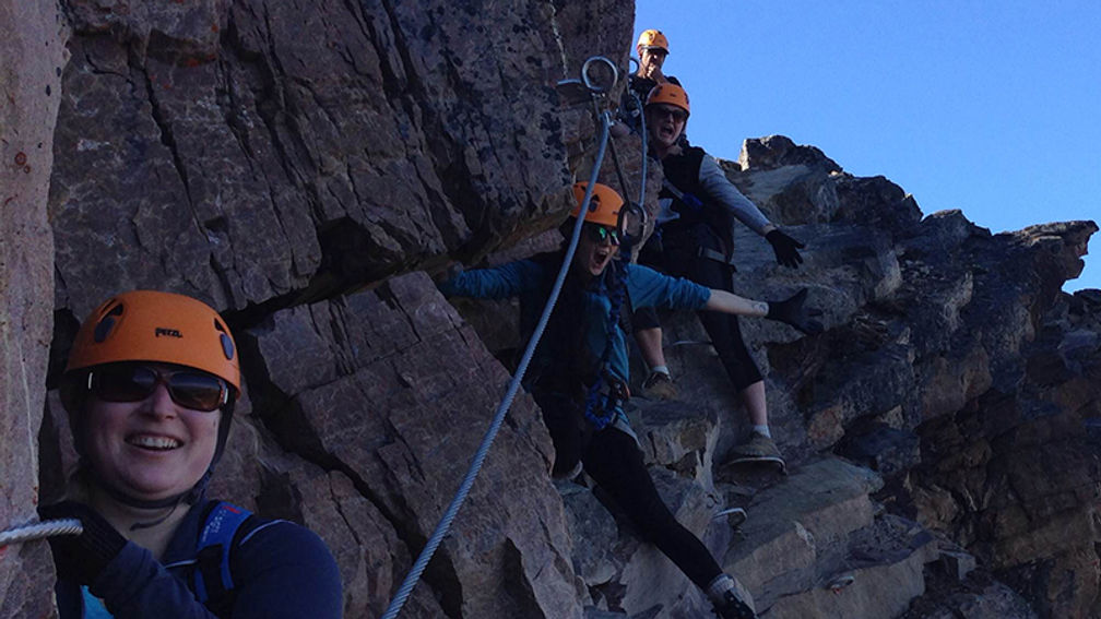 The via ferrata course at Kicking Horse Mountain Resort in Canada // © 2015 Lisa Roddick 3