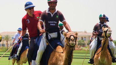 Groups are welcome to ride camels for a game of polo. // © 2016 Megan Leader