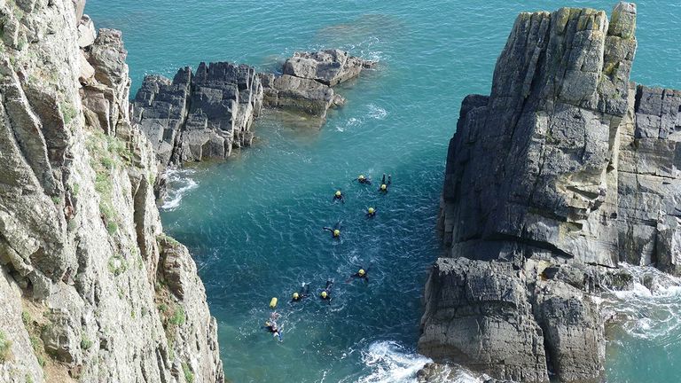 Preseli Venture has led coasteering sessions for more than 25 years.