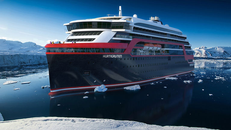 Hurtigruten has teamed up with Rolls-Royce to install hybrid engine systems.