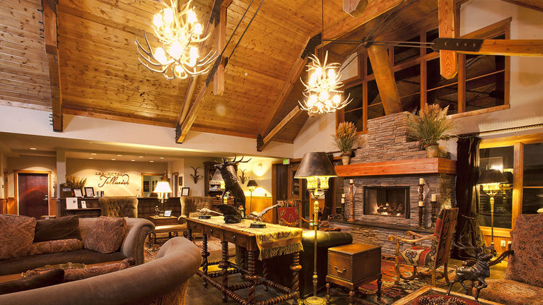 Bask in the warmth of The Hotel Telluride’s lobby after a day of climbing.