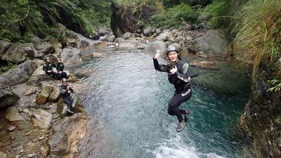River tracing combines rock climbing, scrambling, swimming, hiking, cliff-jumping and watersliding.
