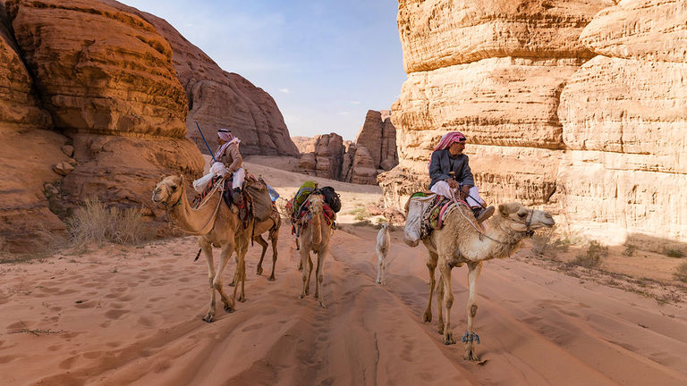 The UNESCO-designated Wadi Rum Protected area covers 280 square miles.