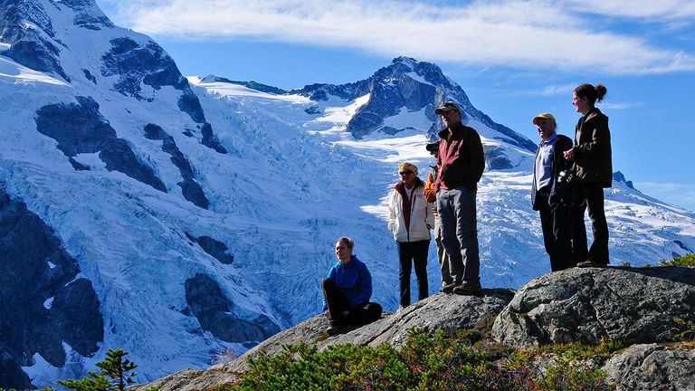 The property offers both heli-hiking and heli-skiing.