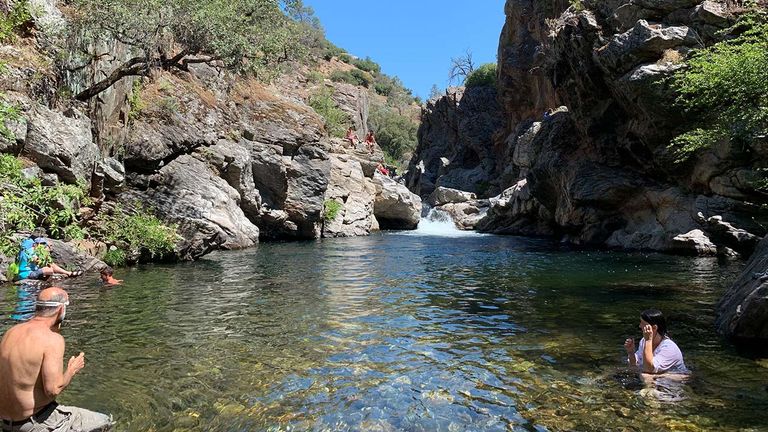 Clients can also partake in activities like hiking to swimming holes, where they can jump off the rocks into the water.