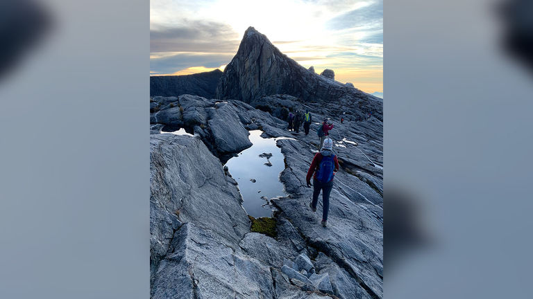 The hike to the summit of 13,435-foot Mount Kinabalu features some 7,000 feet of elevation gain.