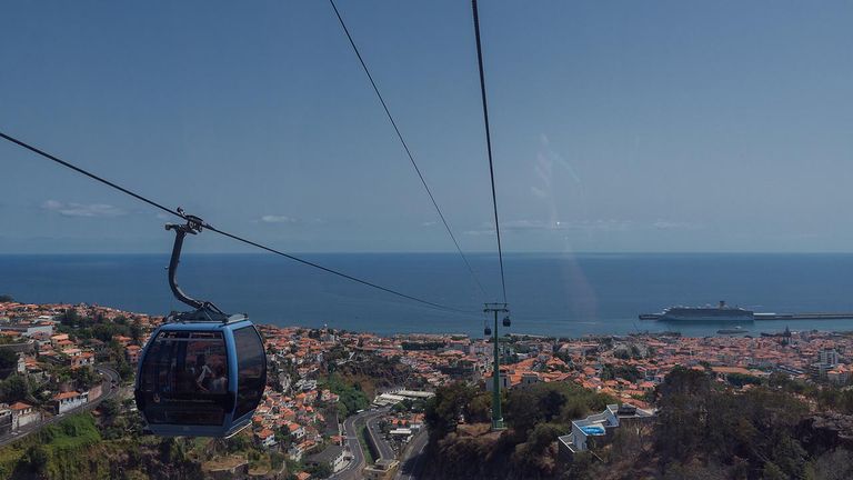 The Funchal Cable Car climbs up to 1,837 feet.