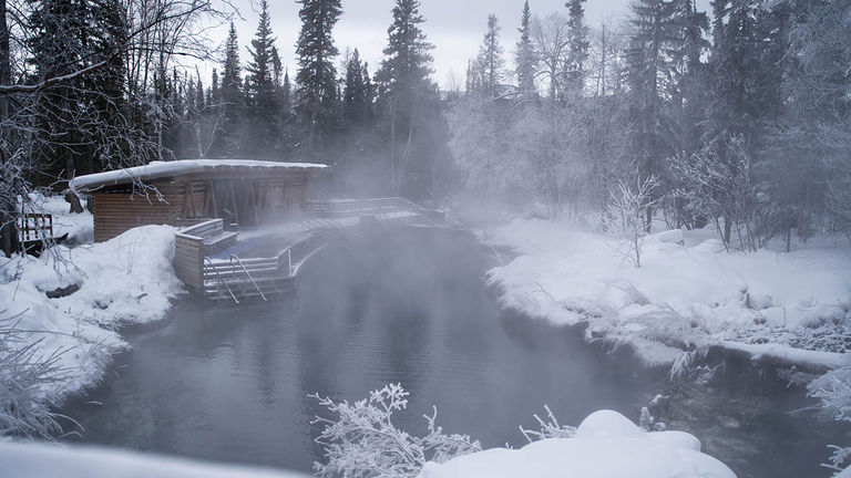 Liard Hot Springs’ natural thermal pools