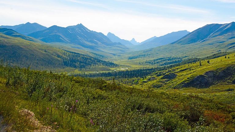 A view of the Tombstone Range from the Dempster Highway