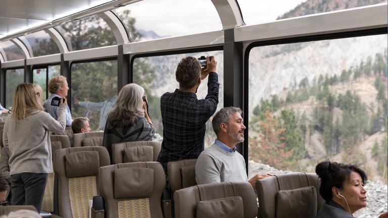 Glass-domed coaches make it easy for passengers to get great photographs from their seats.