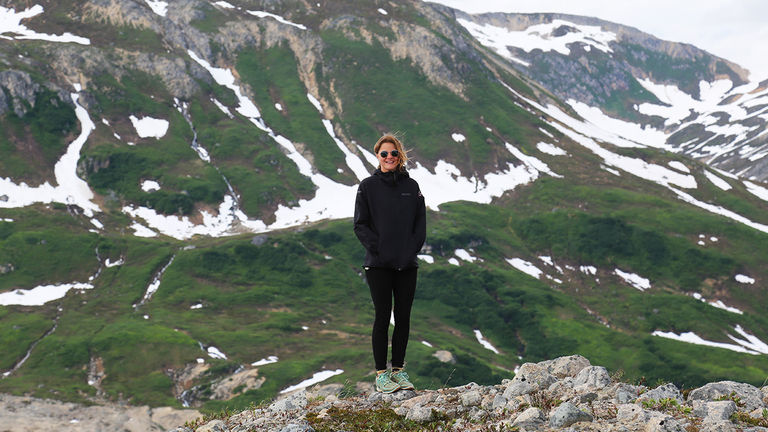 Exploring high-altitude terrain is one of the perks of traveling by helicopter.