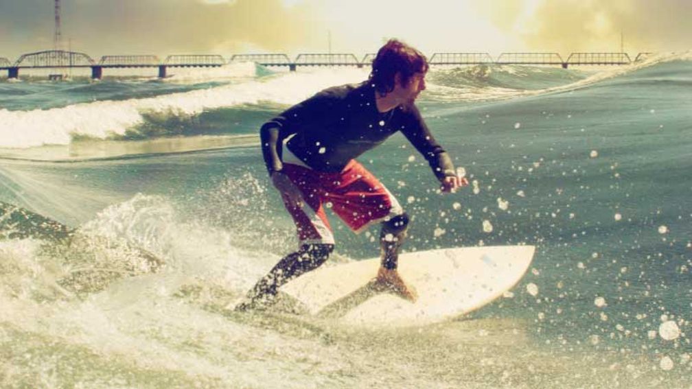 Surfers can catch a wave in Montreal’s Lachine Canal. // © 2014 KSF