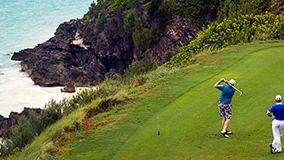 The par-3 16th hole at the Port Royal Golf Course in Bermuda // © 2013 Mark Edward Harris F