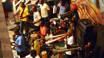 Enjoy a performance by Haitian band RAM at the historic Hotel Oloffson. // © 2015 Courtesy Steve Bennett/UncommonCaribbean.com