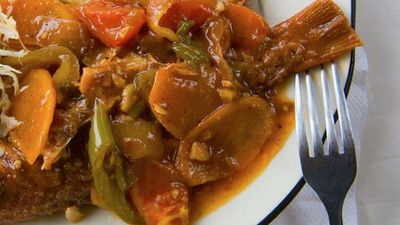 In Jamaica, Jerk cooking uses numerous spices, including thyme, allspice and hot Scotch bonnet peppers. // 2014 © Jamaica Tourist Board