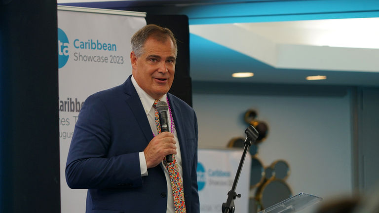 ASTA president and CEO Zane Kerby told showcase attendees the Caribbean is the second most important outbound market for U.S. travelers – behind only Europe.