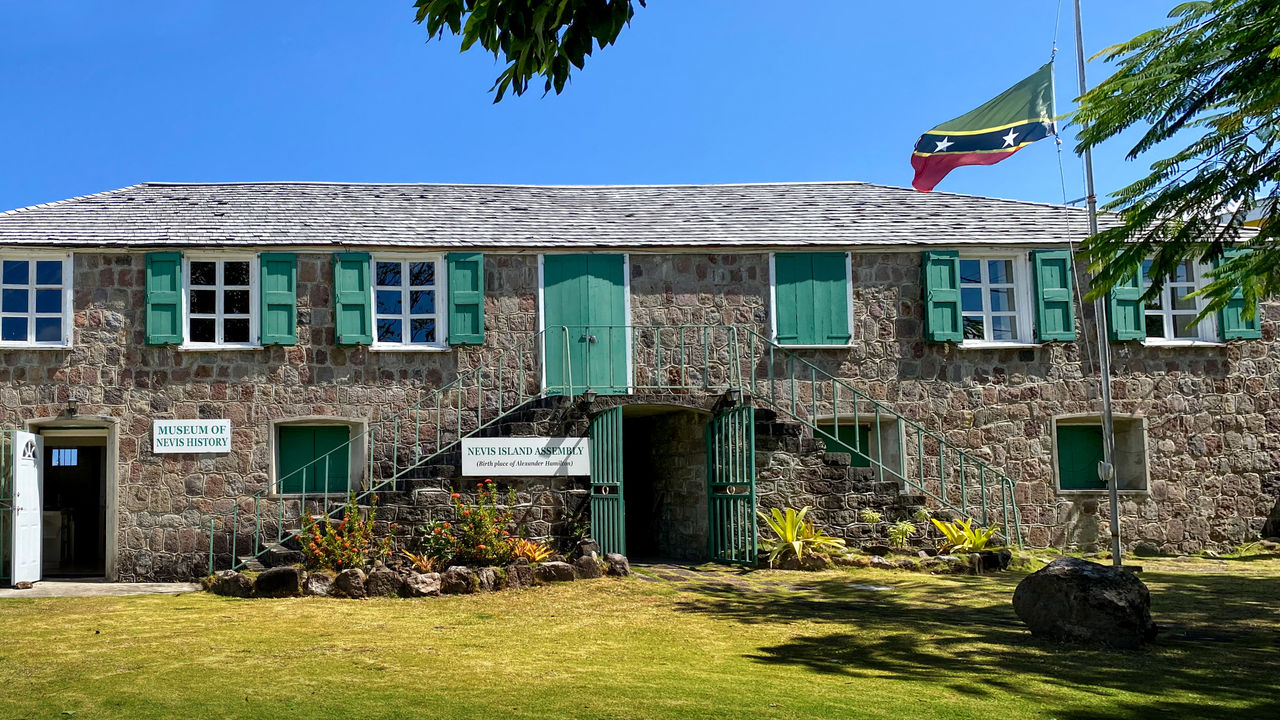 Clients visiting Nevis can tour Alexander Hamilton’s birthplace.