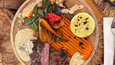 Rainbow Cafe offers a colorful spread.