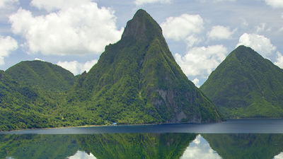 The iconic Pitons of St. Lucia // © 2015 Saint Lucia Tourist Board