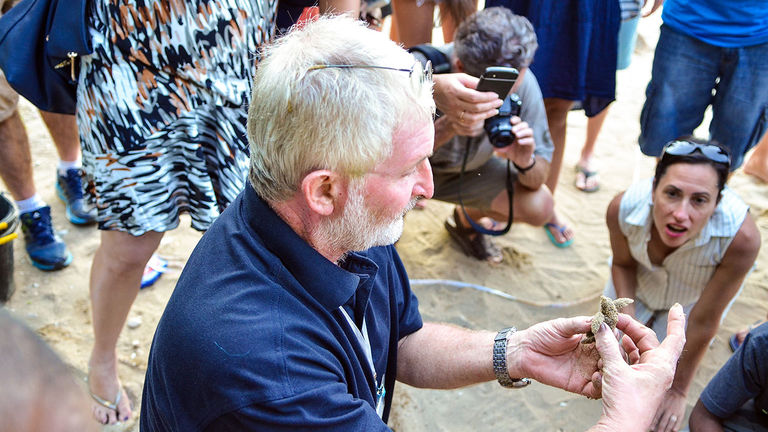 As part of the Sandals Foundation’s conservation efforts, visitors can join in an interactive sea turtle hatch and release program in Ocho Rios, Jamaica. To date, the Sandals Foundation has helped more than 83,304 turtles hatch safely.