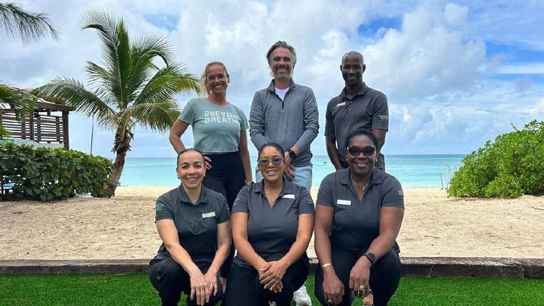 Team of wellness professionals at the Westin Grand Cayman Seven Mile Beach